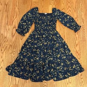 Baltic Born Marta Smocked Midi Dress